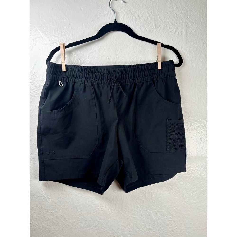 Columbia PFG Fishing Shorts Mens Small Black Mesh Pocket